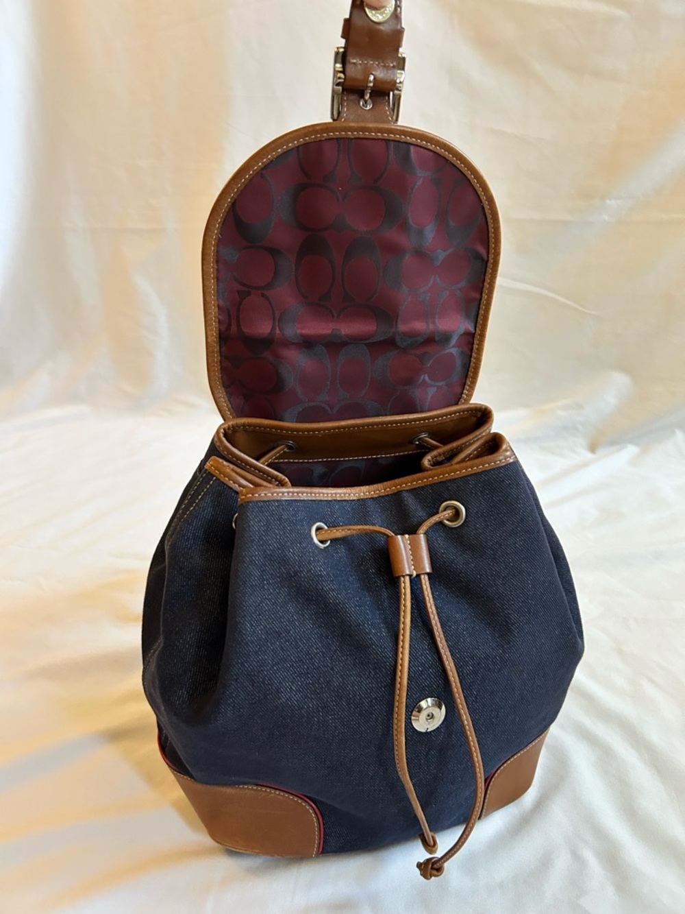 Coach Denim Backpack - Picture 8 of 12